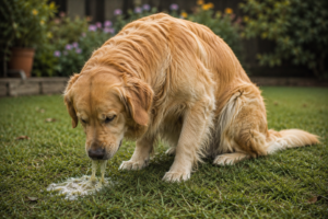 reasons for grass eating and vomiting in dogs infographic