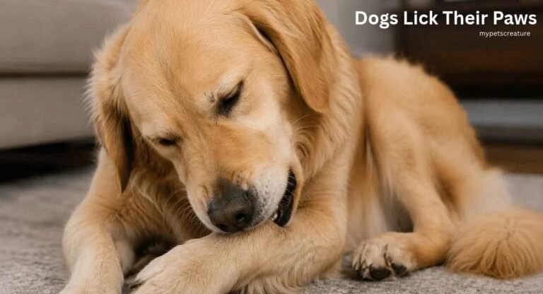 Dogs Lick Their Paws